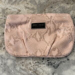 Jimmy Choo Light Pink Textured Perfume Bag
